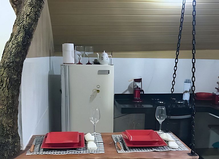 Chalé e Cachoeira ao Pé da Serra