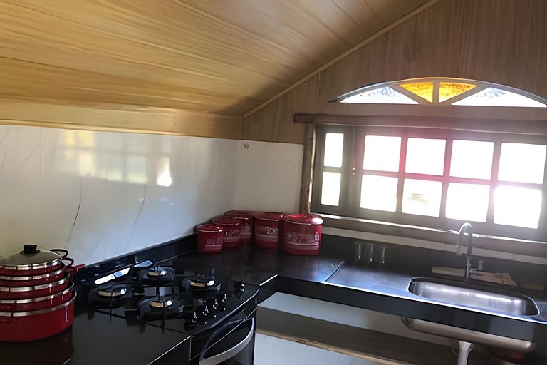 Chalé e Cachoeira ao Pé da Serra