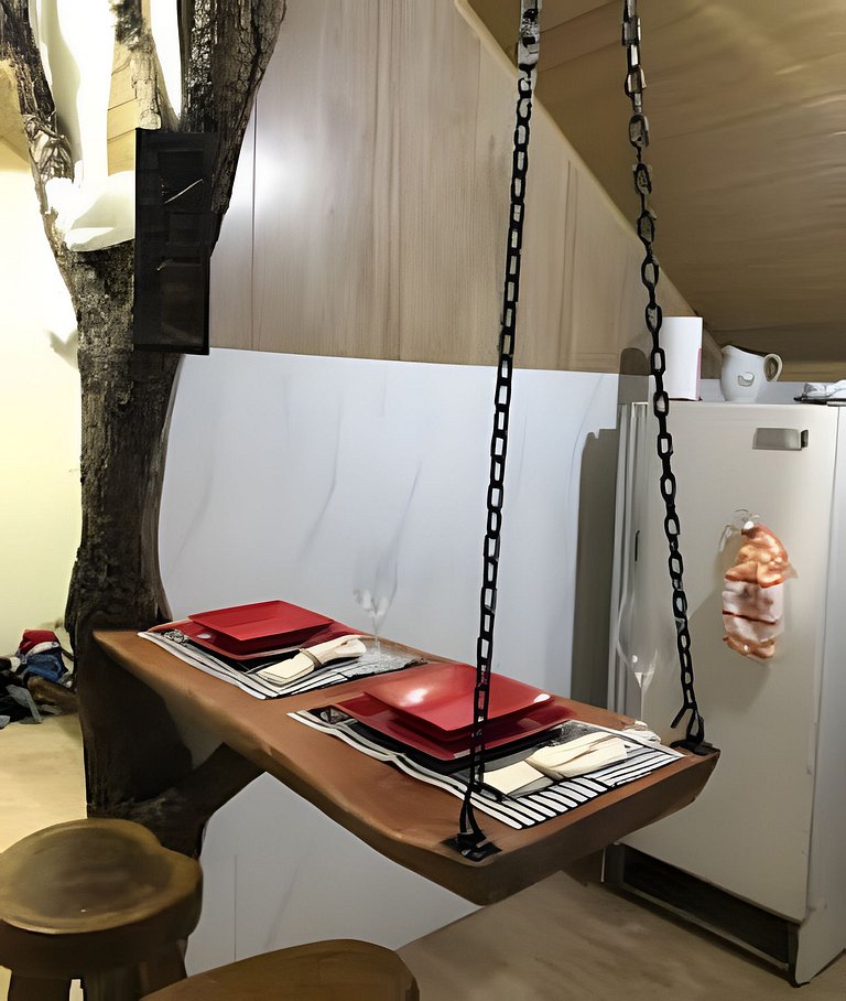 Chalé e Cachoeira ao Pé da Serra